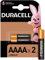 Duracell AAAA Pile alcaline 1,5V, Lot de 2 (LR8D425), pour Stylets numériques (Suface Pen), dispositifs médicaux et phares