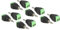 10x Delock 65528 Adapter Terminalblock 2 Polig auf 3,5mm Klinke Stecker Schwarz/Grün