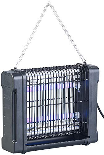Lunartec Insektenlampen: UV-Insektenvernichter mit Rundum-Gitter, 2 UV-Röhren, 4.000 V, 12 Watt (hochwirksame Insektenvernichter, Elektrischer Fliegenvernichter, Anti Mücken)