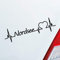 Hellweg Druckerei Nordsee Herz Puls See Sea Norden North Liebe Love Auto Aufkleber Sticker Heckscheibenaufkleber