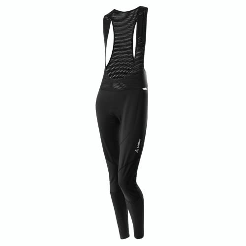 Löffler W Bike BIB Tights WS Elastic warme Fahrradhose Damen schwarz
