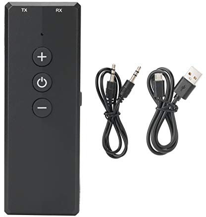 Bluetooth 5.0 Sender Empfänger, 3 in 1, Audio Wireless Adapter, 3,5 mm AUX, für TV PC Auto, breite Kompatibilität, Plug and Play