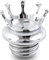 APEBAZY Motorrad Tankdeckel CNC Crown Ölkappen für Sportster XL1200 883 48 Softail Dyna FXD FLST Road King1996-2021 Silber