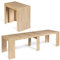 IDMarket - Konsolentisch, ausziehbar, Orlando für 14 Personen, 300 cm, Holzoptik Buche