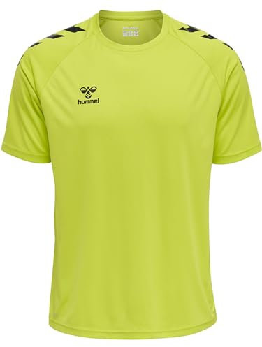 hummel Unisex Hmlcore Xk Core Poly S/S T-Shirt, Lime Popsicle, XL EU