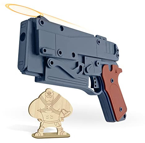 Arma Toys Gummibandpistole 10 mm Fallout Holzpistole Kinder Erwachsene Spielzeug