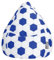 Sitting Point Sitzsack Fußball FANKURVE XL in blau-weiß, ca. 220L