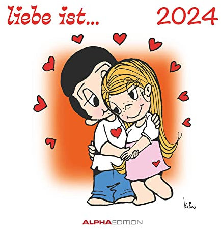 liebe ist... 2024 - Postkarten-Kalender - Kalender-mit-Postkarten - zum-raustrennen - 16x17