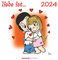 liebe ist... 2024 - Postkarten-Kalender - Kalender-mit-Postkarten - zum-raustrennen - 16x17