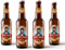 Bierflaschen Etikett personalisiert mit Foto & Text | Goldeffekt-Folie | Premium Aufkleber-Set | ab 6 Stück (Rot)