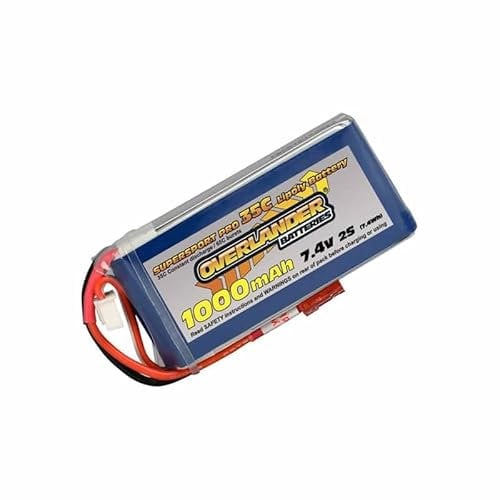 Overlander Supersport 1000mAh 2S 7.4v 35C LiPo Battery JST Plug