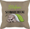 Kissen 50x50 - Schnarchecke Faultier I Geschenk Faultier - 50 x 50 cm - Beige Natur - schnarchkissen lustig Geschenke für schnarcher Schnarchen Motiv bezug Name personalisiertes schnarch
