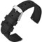 ANNEFIT Bracelets de Montres Silicone, Bracelet de Rechange en Caoutchouc à Dégagement Rapide 20mm (Noir)