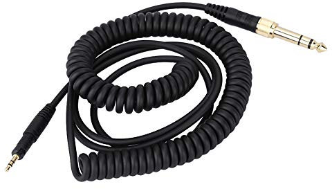160 cm Langer Kopfhörer, Line-Draht-Audiokabel, Anwendbar auf Audio Technica-Kabel, Feder für ATh M50x M40x M70x