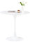 buybyroom Mesa de Comedor Redonda escandinava Moderna y Sencilla para Cocina, Comedor y Sala de Estar, Color Blanco