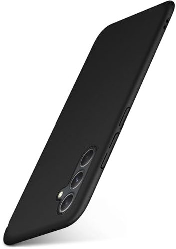 moex Alpha Case für Samsung Galaxy A54 5G Hülle Ultra Dünn, Schutzhülle mit erhöhtem Kameraschutz, Slim Cover Hardcase Backcover, Dünnste Handyhülle Minimalistisch, Matt Schwarz