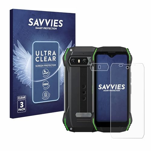 Savvies Schutzfolie für Blackview N6000 | (Display+Kamera) 6 Stück Transparenter Displayschutz Made in Germany Ultra-Klar Displayschutz-Folie