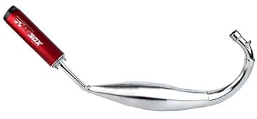 POT 50 A BOITE TECNIGAS XS 2 CHROME POUR YAMAHA 50 DT-MBK 50 X-LIMIT (PASSAGE BAS) (SILENCIEUX ROUGE)