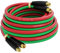 RX WELD Tuyau d'oxygène acétylène 0,6 cm × 7,6 m avec raccords 9/16-18 B, tuyau de torche, grade R (7,6 m)