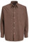 JACK & JONES Jorrobb Ls Ln T-Shirt à Carreaux Chemise de Loisirs, Marron, S Homme