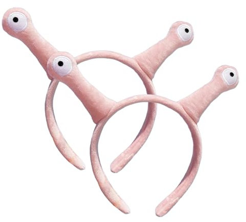 Snail Stirnband Hautpflege Stirnband Make -up Stirnband 2pcs Süßes lustiges Schneckenkostüm weiche Plüschschuit