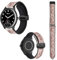Cokitec Uhrenarmband 18 mm aus Silikon und echtem Leder: Spitze, rosa