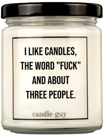 candle guy Duftkerze im Glas [Brennzeit 70h] - Duft-Kerze handgemacht mit Spruch | Freches Geschenk für Frauen, Freundin, Geburtstag | 100% Sojawachs, schöne natürliche Düfte mit ätherischem Öl
