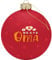 Gruss & CO Weihnachtskugel Motiv Oma | Glaskugel mit Bändchen, Durchmesser 8 cm, in Geschenkbox | 51145