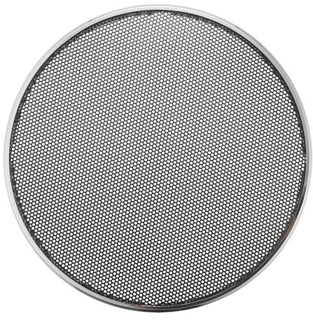 X AUTOHAUX Universal 5 Car Speaker Grills Cover Mesh Round 5 Inch Audio Speaker Subwoofer Guard Protector Case Iron Plating Silver Tone Black - Pack of 1