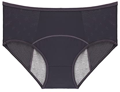 Perioden Bademode Damen Starke Blutung Periodenunterschwäsche Slips Seamless Snuggs Perioden Bikinihose zum Schwimmen Teenager Mädchen Menstruation Unterwäsche Period Underwear Auslaufsichere Schwarz