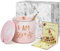 Joymaking 60. Geburtstag Geschenke für Frauen Kaffee Tasse Lustige Geburtstagsgeschenke 59+1 Sechzig Jahre Alt Geburtstag Tasse mit Grußkarte, 320ml Rosa
