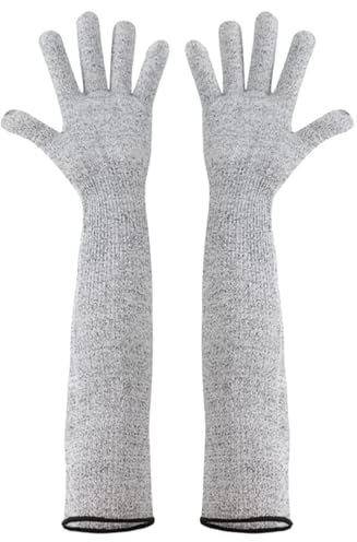 Cut Resistant Gloves - Long Sleeves Forearm Wrist Arm Protector, Anti Cut Resistant Sleeves Gloves for Gardening, Repairing, Kitchen
