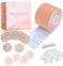 Tbwisher Boob Tape for Breast Lift Boobytape -Sticky Body Tape for Push-up Shape for Breast Support Lift (Beige, one size)