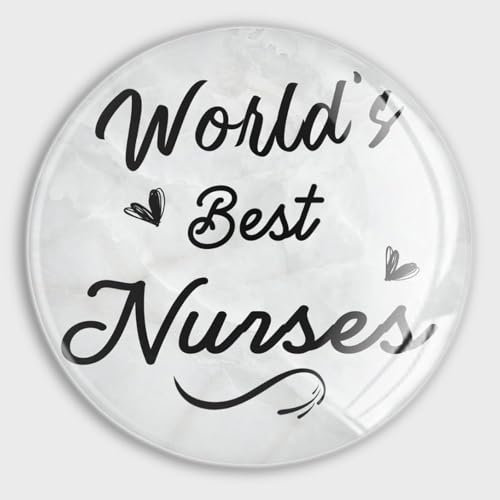Glas-Kühlschrankmagnete World's Best Nurses, Geschenk für Krankenschwestern, kleine Magnete, lustige Magnete, Souvenir, Geschenk, Geschirrspülermagnete für Küche, Büro, Klassenzimmer, Heimbedarf
