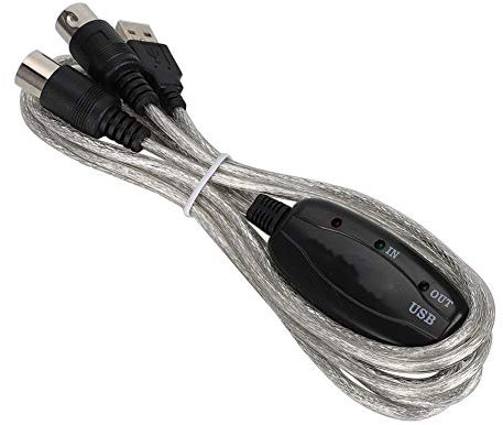 SUNGOOYUE MIDI-Kabelkonverter, Musiktastatur-Adapterkabel für PC-Musikstudio