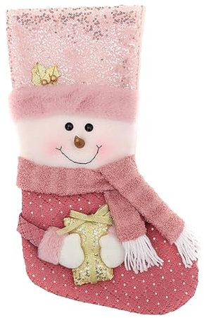 Christmas Socks Decoration, Pink Sequin Christmas Stockings, Winter Stockings Pendant, Decorative Christmas Hanging Socks, Festive Pink Sequin Stockings for Decorating Stairs and Christmas Trees