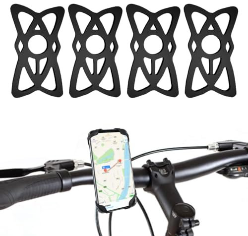 EYVRPAU 4St Ersatz-Silikonbänder für Fahrrad-Handyhalter und Motorrad-Handyhalterung, Haltegurt, Handy-Halterung, Gummiband Sicherheitsbänder für Fahrrad, Motorrad, Lenker, Roller