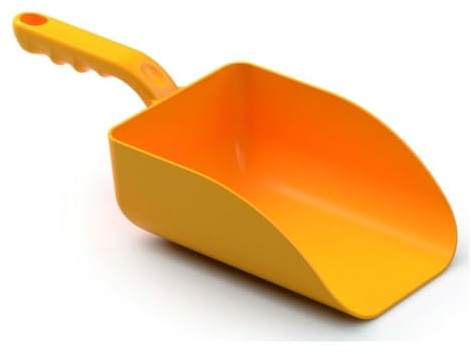 HANDSCHAUFEL GROß,PP GELB,328X136X79MM | Packung (1 Stück)