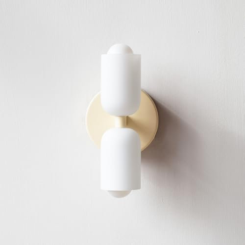 niuniaj Wandleuchte innen,2 Flammig Wandleuchte Innen,Up and Down Wandlampe,E27 Wandbeleuchtung,Modern Weiß Wandlampe für Wohnzimmer Schlafzimmer Flur Balkon Treppe Kinderzimmer Büro Schminktisch