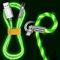 540° Rotating Streamer Data Cable, 120W Light Up USB C Cable, PD 5A Fast Charging Cable with Data Sync, 3.3 FT Gaming Type C Charger Cord for iPhone Samsung Laptop Car Charging (Green)