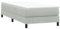 vidaXL Boxspringbett ohne Matratze Hellgrau 100x220 cm Samt, Bett, Bettgestell, Einzelbett, Schlafzimmermöbel, Bettrahmen, Samtbett, Polsterbett