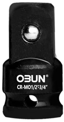 Biglumin 1/2 à 3/4 d'adaptateurs de conversion adapté Adaptateur de douille à choc pour clé dynamométrique, perceuse, cliquet adaptateur douille 1/2 vers 3/4 acier au chrome molybdène