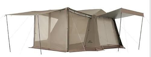 Naturehike Village 6.0 ㎡ Familienzelt Pop Up Zelt Hauszelt Camping Zelt Campingzelt für 4 Personen Großes Tunnelzelt mit 2000mm Wassersäule