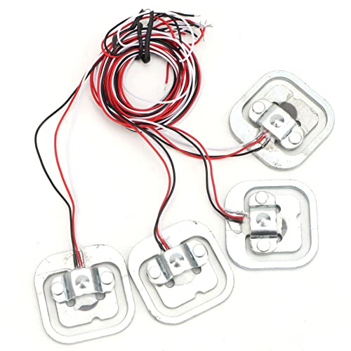 Generic HX711 Modul Hochpräzises 4-teiliges Verstärker-Sensor-Set für Druck und Wiegen, 50-kg-DMS-Gewichtssensor-Kit für Elektronische Waagen