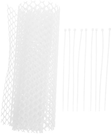 NUOBESTY Balkonschutzzaun Maschendrahtzaun Aus Kunststoff Kunststoff-maschendrahtzaun Plastikzaun Gitterzaun Plastiknetz Balkonnetz Für Haustiere Pp Weiß