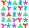 40 Pcs Mini Fidget Spinners Sensory Fidget Toys - Stress Relief Maths Fidget Spinner,Party Bag Fillers, Hand Spinners for Children & Adults, Fidget Toys Party Bag Fillers
