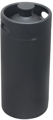 NJDQFA Schwarz Edelstahl Bierfass, tragbares Bierfass, Praktische Home Hotelzubehör, hält Bier frisch,[b] 3.6l/1gallon