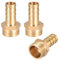 QZKJQDD 3 Stück 8 mm Messing Schlauchtülle Hose Barb Fittings, 1/4 Zoll Schlauchnippel Verbinder Messing, Rohr Adapter, Schlauchtülle für Wasser, Gas, Luft