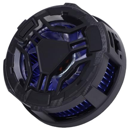 Lazmin112 Telefonkühler, Magnetischer Handy-Lüfter, Mit Clip, Tec-Halbleiter-Kühlchip, Geräuscharm, 9-Flügeliger Turbolüfter, 3-Stufige Geschwindigkeitsregelung, Kühler Für Gaming