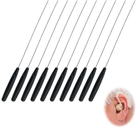 10Pcs Hearing Aid Cleaning Kit Universal Wire Brush Vent Cleaner Tool | Multifunctional portable design, earmold maintenance, sound tube care, earpiece impurity removal, headphones compatible